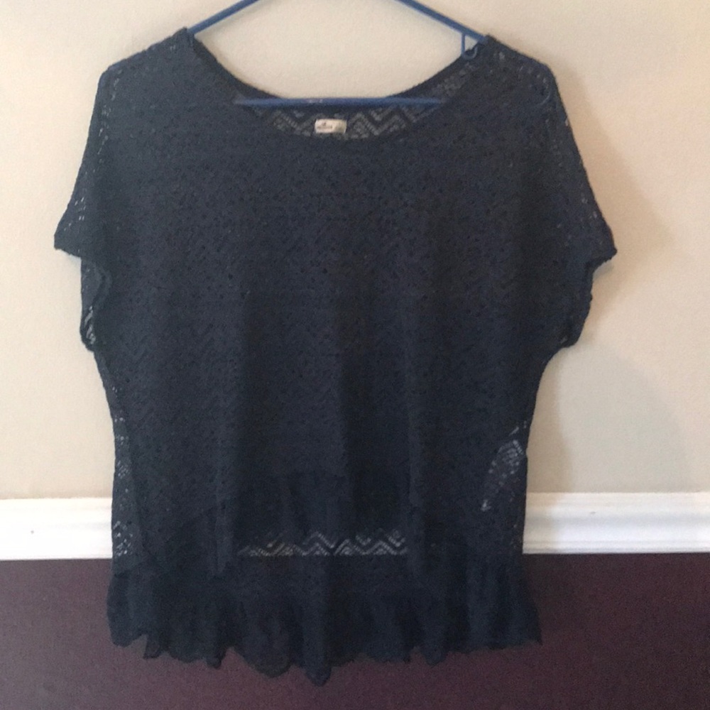 HOLLISTER NAVY BLUE TOP - SMALL